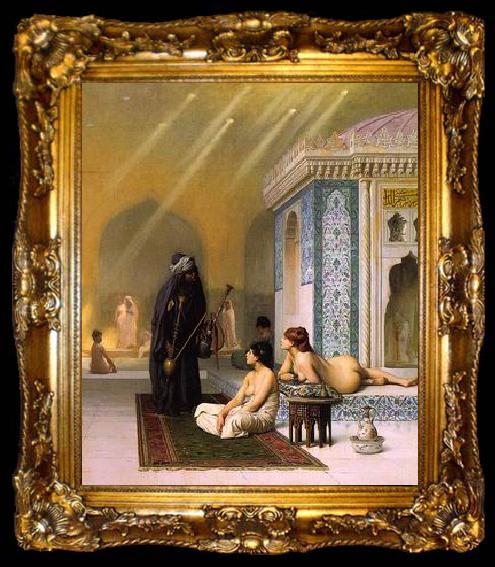 framed  unknow artist Arab or Arabic people and life. Orientalism oil paintings  472, ta009-2